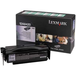 Lexmark Toner 12A8420 prebate zwart