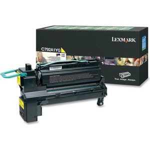 Lexmark C792A1YG Tonercartridge - Geel