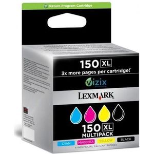 Lexmark 150xl Zwart, Cyaan, Magenta, Geel inktcartridge