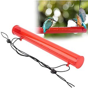 Hangende vogelvoeder, plastic vogelvoeder rood voor buiten voor balkon voor tuin