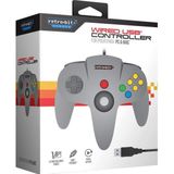 Retro-Bit - N64 USB Classic Controller - Grijs - 10 Knoppen - 1.8 m Kabel