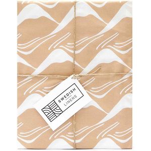 Swedish Linens - Kussensloop  Mountains (50x75 cm) - Kussenhoezen - Desert Sand