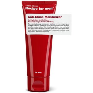 Recipe For Men - Anti-Shine Moisturizer - Gezichtscrème - Olievrij - 50ml