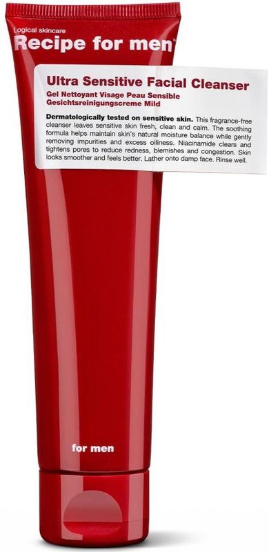 Recipe for Men Ultra Sensitive Facial Cleanser 100 ml.