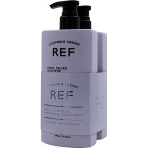 REF Stockholm - Cool Silver Duo Verpakking - 600ml + 600ml - Zilver shampoo & conditioner