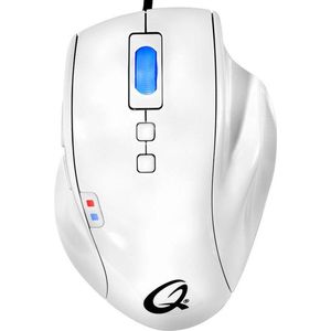 QPAD - OM-75 - Wit Bedrade Optische Gamingmuis