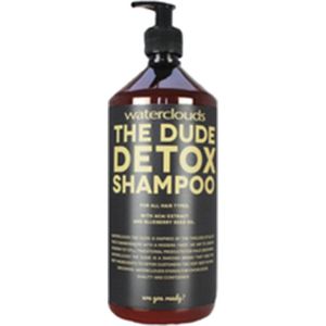 Waterclouds The Dude Detox Shampoo -1000 ml - Normale shampoo vrouwen - Voor Alle haartypes