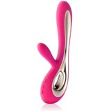 LELO Soraya Vibrator Cerise - G-spot en clitorale stimulatie (ratbit vibrator) - waterdichte draadloze vibrator (1 jaar garantie)