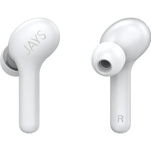 JAYS f-Five True Wireless Headset Draadloos In-ear USB Type-C Bluetooth Wit