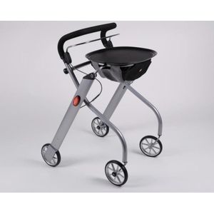 TrustCare Let's Go Indoor binnenrollator (inclusief dienblad) Zilver