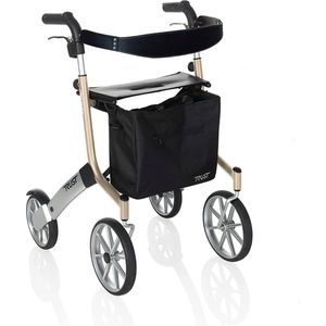 Let's Go Out rollator - Beige/zilver - Trustcare