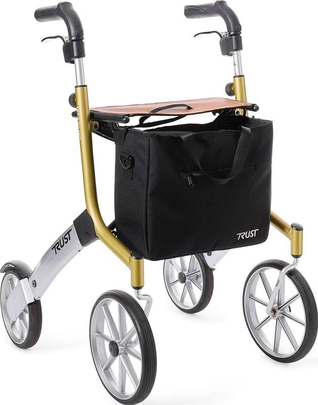 Let's Go Out rollator - Beige/zilver - Trustcare