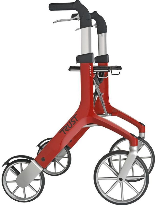 TrustCare - Let's Fly - Rollator - Wit - Aluminium
