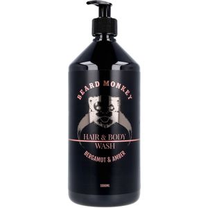 Beard Monkey Hair & body Bergamot & Amber 1000 ml