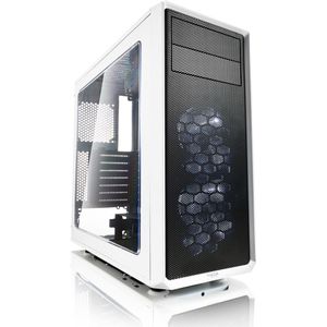 Fractal Design Focus G White Window, PC behuizing (Midi Tower met zijvenster) Case Modding voor (High End) Gaming PC, wit