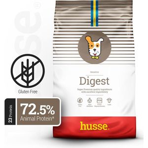 Husse - Digest - Lam en Rijst - Hypoallergeen Hondenvoer, Hondenvoeding Droog, Hondenbrokken Hypoallergenic - 7 kg