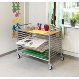 Kongamek Trockenwagen in grau 955x600x845mm mit 10 B&#246;den