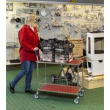 Kongamek Tischwagen ohne Bremse mit 760x430mm Ladefl&#228;che in Bucheoptik