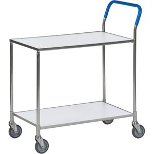 Kongamek Tischwagen ohne Bremse in weiss mit 850x435mm Ladefl&#228;che