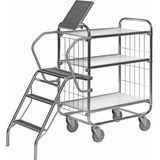 Kongamek Leiter als Zubeh&#246;r f&#252;r Kommissionierwagen Serie 8000