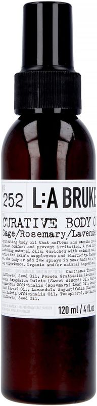 L:A Bruket No. 252 Curative Body Oil Sage/Rosmary/Lavender Cosmos Natural certified