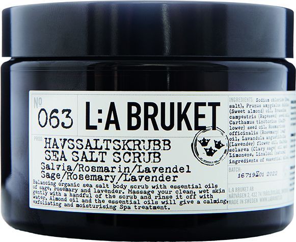 L:a Bruket 063 Sea Salt Scrub Sage/Rosemary/Lavender 420 gr.