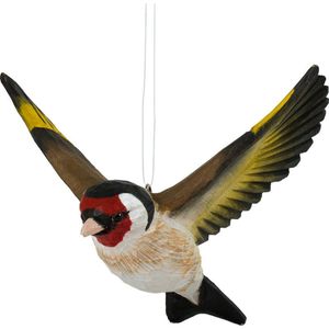 WILDLIFEGARDEN Wildlife Garden WG4442 DecoBird Vliegende staartvis - Handgesneden decoratieve houten vogel - vliegende vogels