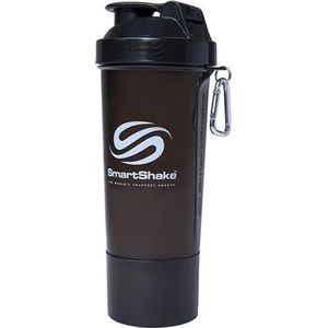 SmartShake Slim 500ml - 1 stuk - Black Gunsmoke