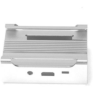 Metalen omhulsel, ultradunne CNC-verwerkingsbehuizing van aluminiumlegering, duurzaam voor warmteafvoer(Zilver)