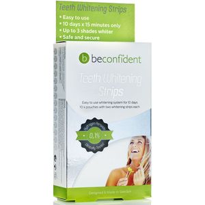 Beconfident Teeth Whitening Strips 10 days  10 g