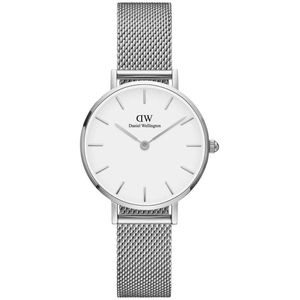 Daniel Wellington Classic Petite Sterling - Armbanduhr - Quarz - analog - silber - eierschalenweiß