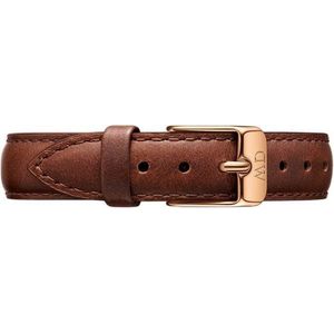 Daniel Wellington - Petite Strap - Leren Armband - Roségoud - 12 mm