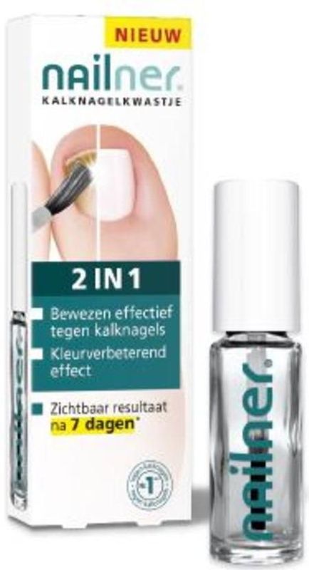 Nailner - Brush 2 IN 1 - Kalknagelmiddel - Behandeling en Preventie