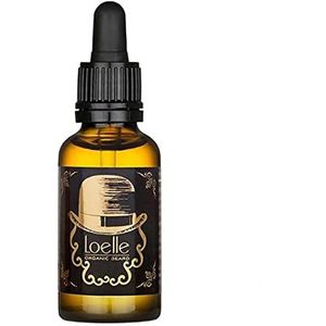 Loelle - Baardolie voor Mannen geschikt voor de gevoelige huid - Verzachtende Olie voor Baarden met Argan en Jojoba Oliën - Geparfumeerde Gezichtscrème - Gemaakt In Marokko, Peru en Italië (30ml)