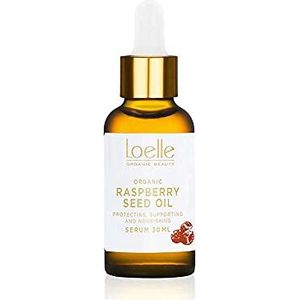 Loelle - Pure Frambozenpit Olie voor Gezicht, Lichaam, Handen en Haar - Droge Lichaamsolie helpt zonnevlekken oplichten - Organische Gezichts- en Anti-rimpelproducten, Natuurlijke huidverzorging 30ml