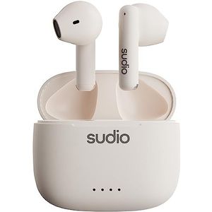 sudio A1 Snow White hoofdtelefoon met Bluetooth, Touch Control met IPX4 draadloos compact oplaadstation, stille hoofdtelefoon met geïntegreerde microfoon, hoogwaardig kristalgeluid