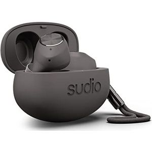 Sudio T2 Draadloze Oordopjes met Bluetooth 5.2, Active Noise Cancelling, Microfoon, Lange Batterijduur, Quick Charge, Zweet- en Spatbestendig (Zwart)