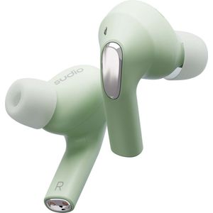 Sudio E2 in-ear true wireless earphones - draadloze oordopjes - met active noice cancellation (ANC) - mintgroen