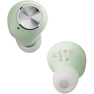 Sudio T2 True Wireless in-ear hoofdtelefoon met Bluetooth 5.2, actieve ruisonderdrukking, ingebouwde microfoon, tot 35 uur afspelen, snel opladen, bescherming tegen zweet en spatwater (jade)