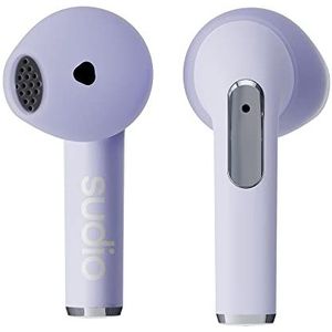 Sudio N2 Purple Haze True Wireless Bluetooth open-ear oordopjes, multipoint-verbinding, geïntegreerde microfoon voor oproepen, 30 uur batterij met oplaadhoes, IPX4 waterdicht, USB-C en draadloos