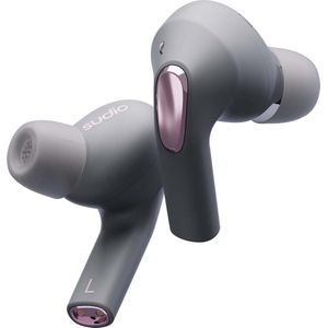Sudio E2 in-ear true wireless earphones - draadloze oordopjes - met active noice cancellation (ANC) - grijs