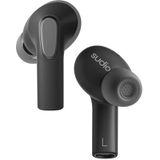 Sudio E3 zwart, in-ear, True Wireless, spatwaterdicht, IPX4, Bluetooth v5.3, USB-C, 6 uur batterijduur