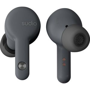 Sudio A2 in-ear true wireless earphones - draadloze oordopjes - met active noice cancellation (ANC) - antraciet