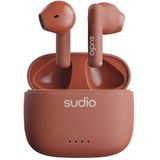 Sudio A1 Sienna hoofdtelefoon met Bluetooth, touch-bediening met IPX4 compact draadloos laadstation, stille hoofdtelefoon met geïntegreerde microfoon, hoogwaardig kristalgeluid