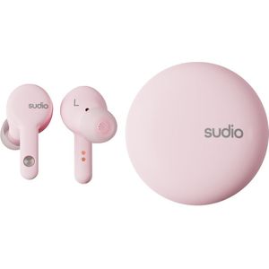 Sudio A2 in-ear true wireless earphones - draadloze oordopjes - met active noice cancellation (ANC) - roze