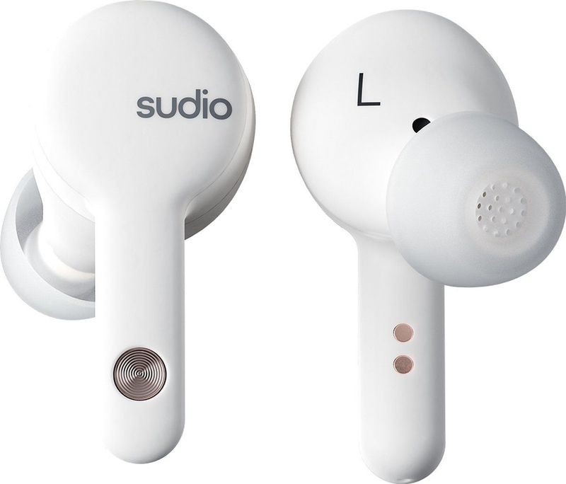 Sudio - A2 - Draadloze Oordopjes - Wit - Active Noise Cancellation