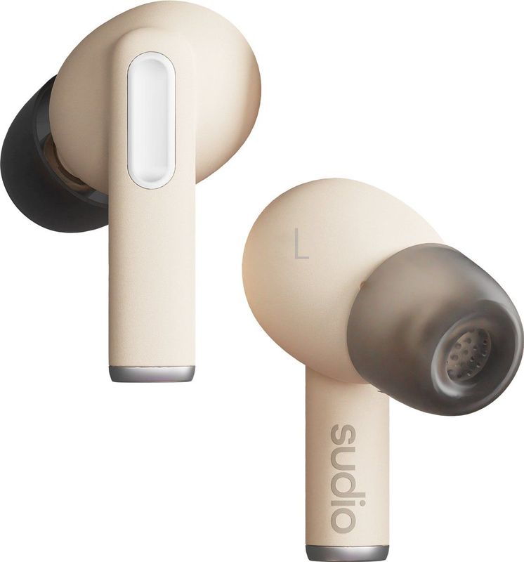 Sudio A1 Pro - Draadloze Koptelefoon - Beige - ANC - 5 uur Luistertijd