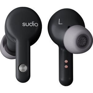 Sudio A2 in-ear true wireless earphones - draadloze oordopjes - met active noice cancellation (ANC) - Zwart