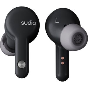 Sudio A2 in-ear true wireless earphones - draadloze oordopjes - met active noice cancellation (ANC) - zwart