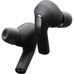 Sudio E2 in-ear true wireless earphones - draadloze oordopjes - met active noice cancellation (ANC) - zwart